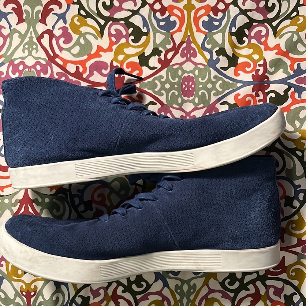NoBull Navy/Ivory Suede Mid Trainer